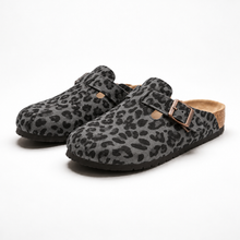 Leopard Suede Clogs