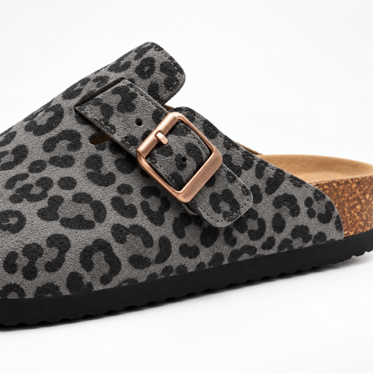 Leopard Suede Clogs