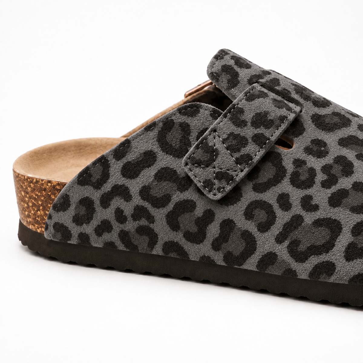 Leopard Suede Clogs